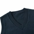 thumbnail image 3 of Boys Sweater Vest Classic V Neck Uniform Pullover Knitwear Tops Sleeveless Knitted Sweaters for Boy Toddler Kids Knit Fall Winter Clothes, 3 of 6