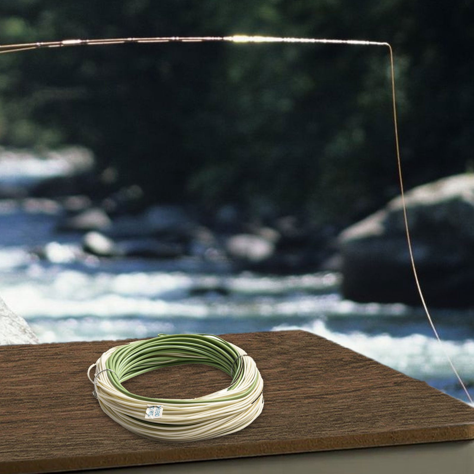 Fly Fishing Sea Main Line Outbound Short Fly Saltwater Fishing Line 100ft WF6F-WF10F Green/Cream