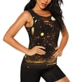 thumbnail image 2 of Fotbe Classical Golden Casino Blusas Sin Mangas para Mujer – Estilo Casual, Corte Suelto, Slim-Fit, Cuello Redondo Deportivo, Tops de Verano para Gimnasio y Yoga-XX-Large, 2 of 7