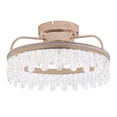 thumbnail image 5 of Modern Invisible Ceiling Fan Light 3-Color Dimmable LED Chandelier Lamp W/Remote, 5 of 14