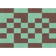 thumbnail image 1 of Ahgly Company Indoor Rectangle Patterned Medium Aqua Marine Green Area Rugs, 2' x 5', 1 of 6