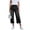 20# Black, variant on Capri Pants for Women Summer Drawstring Elastic Waist Baggy Wide Leg Cropped Jeans Stretchy Pull on Denim Capris Light Blue 2XL