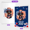 thumbnail image 2 of Patriotic Doberman Pinscher Celebrates 4th of July 5x7in Folded Greeting Card Doberman Dog Lover Gifts Single Note Card with Envelope - 02009, 2 of 5