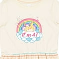 thumbnail image 4 of Inktastic 4th Birthday Unicorn Rainbow Cute Girls Girls Toddler Dress, 4 of 5