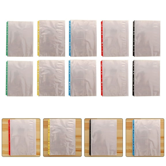 YUYUETIME Sheet Protectors Book 100Set for Document Protection Clear Design