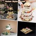 thumbnail image 3 of Set of 7 Gold Metal Cake Stands with Handles for Dessert Display Party Wedding Birthday, 3 of 8