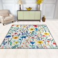 thumbnail image 2 of Yayeee Area Rugs for Living Room 5.2'x4' Non Slip Washable Bedroom Floor Carpet, Blue Wildflower Pattern, 2 of 5