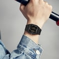 thumbnail image 4 of Digital Watches for Men Women Waterproof Unisex Digital Sports Watch Square Stopwatch Countdown Alarm Analog Silicone Strap Transparent Case Wristwatch, 4 of 6