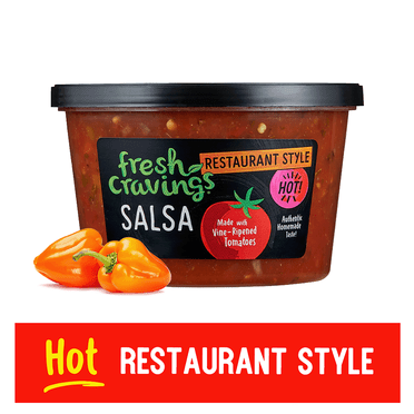Fresh Cravings Restaurant Style Medium Salsa, 16 oz., Recyclable Plastic Tub, Refrigerated