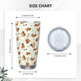 thumbnail image 4 of Rocae Squirrel Playing for 20 Ounces Stainless Steel Insulted Tumbler Car Cup Drink Mug Inspirational Graduate Present-Straw Three-piece Set, 4 of 8