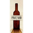 thumbnail image 3 of SD Graphics Studio 12x24 Black Modern Framed Museum Art Print Titled - Vintage Wine I, 3 of 5
