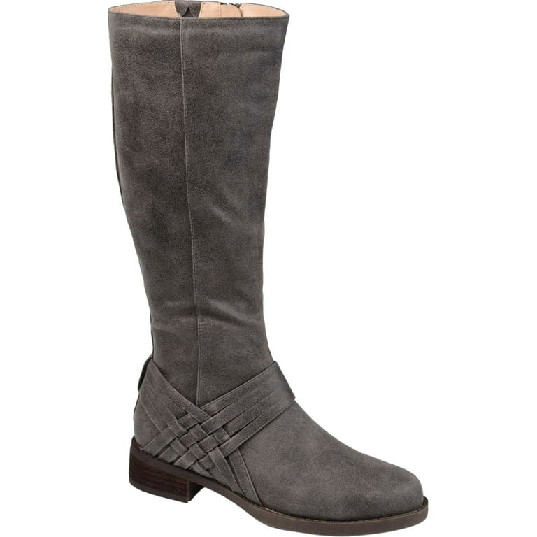 Grey wide deals calf boot