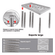 thumbnail image 4 of Repisa Apilable Cocina Estantería Extensible  Gris, 4 of 5