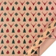 thumbnail image 2 of CoreLiving Premium Heavy Duty Wrapping Paper Roll, Eco-Friendly Vintage Christmas Wrapping Paper Bulk for Holiday Birthday Party Gift Wrapping, 6 Festive Designs, 2 of 3