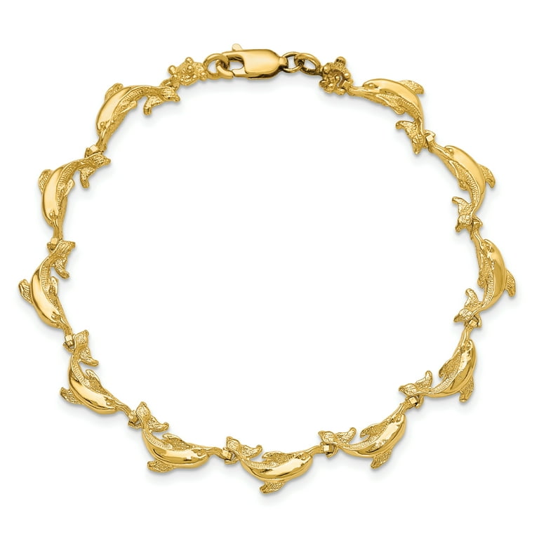 Gold dolphin shop bracelet