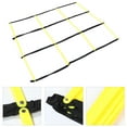 thumbnail image 1 of OULII Agility Ladder Training Tool Yellow Portable Foldable for Soccer Football Speed Footwork Drills, 1 of 7
