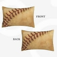 thumbnail image 4 of Bingfone Vintage Baseball Standard Size Pillowcase, Long Staple Pure Cotton Envelope Closure Pillow Cover,14"X20", 4 of 9