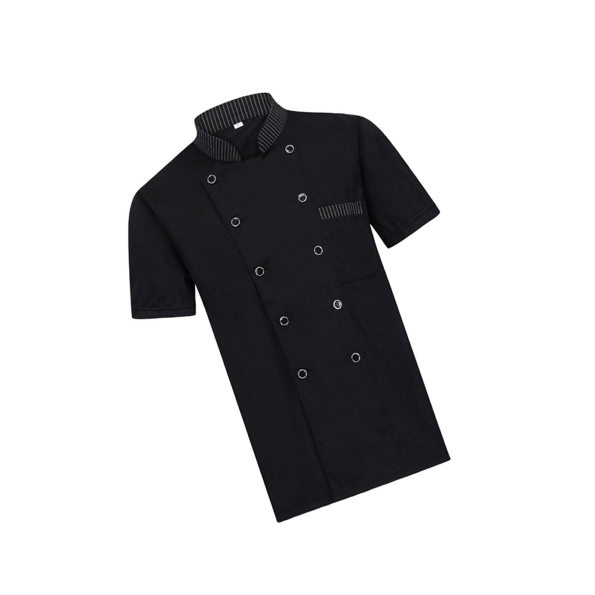 Black chef coats walmart best sale