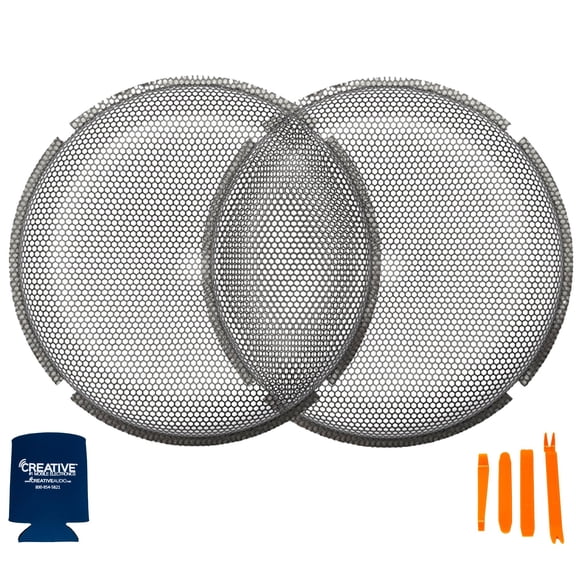 Rockford Fosgate 2 P2P3G-10 10" Stamped Mesh Grille Inserts