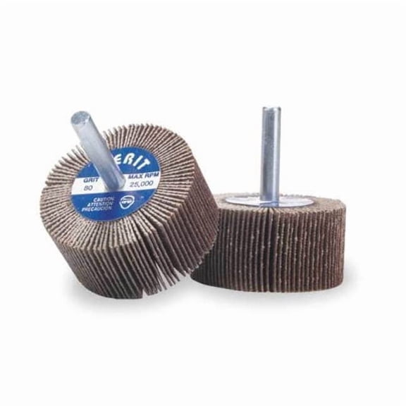 Merit Flap Wheel,AO,1-3/16x3/16x1/8 Shank,120G 08834131834