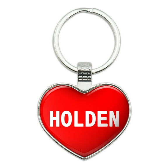 Holden I Love Name Heart Metal Key Chain