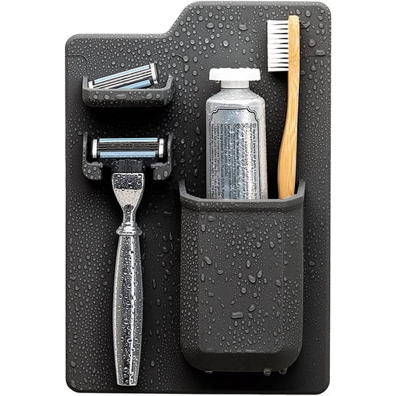 Tooletries Mighty Toothbrush Holder, Charcoal