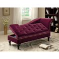thumbnail image 2 of Bowery Hill Chaise Longue Touffetée en Rouge, 2 of 3