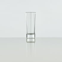 Burns Glass Shooter Shot Glasses, 2 oz Crystal Clear 4 Inch Tall Shot Glasses Heavy Base (Set of 6)