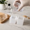 thumbnail image 5 of Cube Resin Mold, Silicone Mirror Finish High Transparency Right Angle Flat for DIY Handmade 3D Specimen Ornament Molds 1 Set White S, 5 of 5