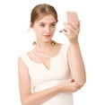 thumbnail image 5 of Compact Travel Small Magnifying Mirror - Snowflakes Pocket Mirror -1x/15x Magnification Cosmetic Mirrors Handheld Portable for Travel and Purses (Pink), 5 of 5