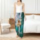 thumbnail image 4 of Fotbe Underwater Swimming Duck Pantalones de Pijama para Mujer, Pantalones de Dormir, Pantalones Pj con Cordón y Bolsillos-Large, 4 of 6