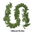 thumbnail image 3 of 2m Artificial Soft Needle Rattan Garland, Decorative Christmas Tree Greenery for Mantle, Indoor Holiday Table, Staircase Festive Party Displays and Seasonal Winter Home Celebrations, 3 of 8