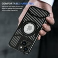thumbnail image 3 of FIEWESEY Aluminum Frame Metal Backplane for iPhone 15 Plus Case,Aluminum Alloy+TPU Combination Frame Hollow Design Beautiful and Practical Good Heat Dissipation Cover for iPhone 15 Plus(Black), 3 of 10