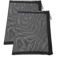 thumbnail image 3 of Portable Makeup Bag with Zipper Closure for Travel and Storage Use Lightweight Nylon Black 22x5x12CM, 3 of 4