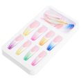 thumbnail image 2 of EeaseCA 24 Pcs Faux Ongles Arc-en-Ciel Super Longs Couleur Dégradée Ongles Pressés, 2 of 8