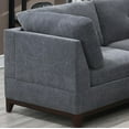thumbnail image 6 of CoSoTower Modular Sectional 9Pc Set Living Room Furniture Corner Sectional Couch 3X Corner Wedge 4X Armless Chairs and 2X Ottomans Tufted Back Exposed Wooden Base, 6 of 9