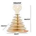 thumbnail image 2 of decoration frame Wedding Display -shaped Chocolate Wooden ArtsCrafts & Sewing, 2 of 7
