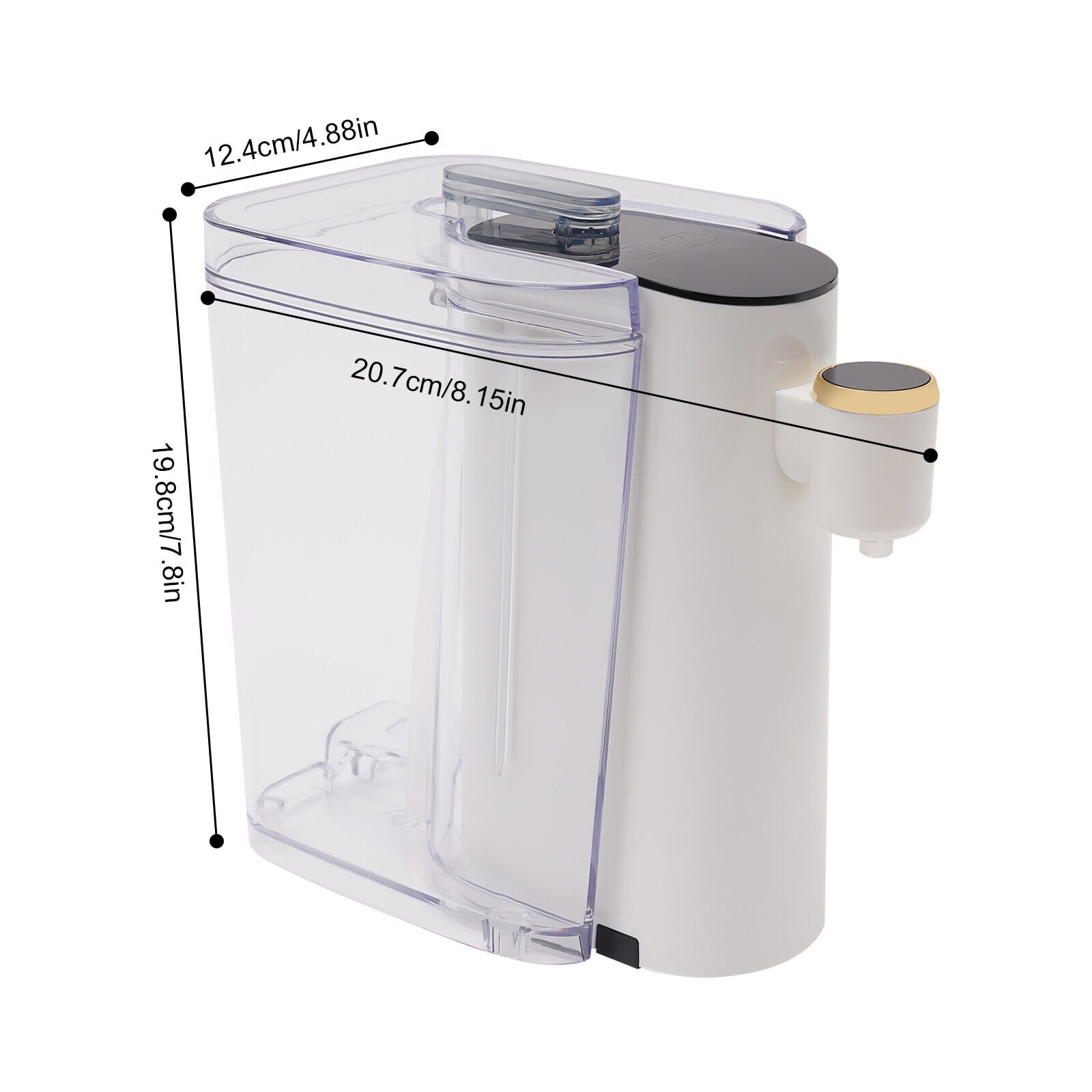 Miumaeov 1200ml Instant Hot Water Dispenser Countertop Top Loading Small Bottled Water Cooler Dispenser