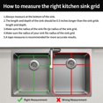 thumbnail image 5 of Paquete De 2 Rejillas Para Fregadero De Cocina De Acero Inoxidable, 13,2 X 11,6 X 1,2 Pulgadas, Protectores De Fregadero Con Orificio De Drenaje Trasero, Rejilla Inferior Para Fregadero Para La Parte, 5 of 5