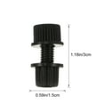 YIHONGMU 8x AntiRust Nylon License Plate Bolts for Motorbike