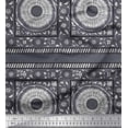 thumbnail image 1 of Soimoi Polyester Crepe Fabric Leaves & Floral Block Decor Fabric Printed Yard 52 Inch Wide, 1 of 3