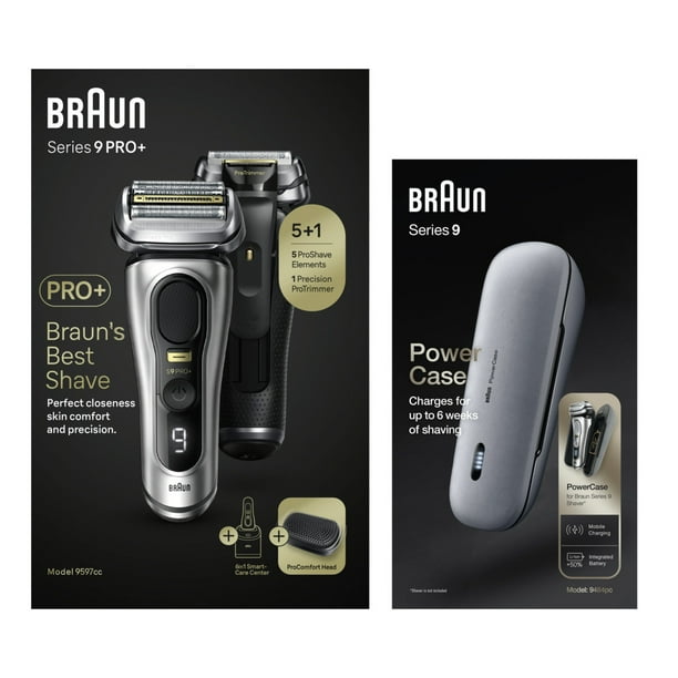 Braun Series 9 PRO+ Men's Electric Shaver 9599cc, Silver with