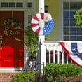 thumbnail image 3 of 4th of July PALIFEUR Wreath for Front Door, 9.84 Inch Patriotic Wreaths, Artificial Floral Spring Wreaths Decorations for Memorial Day Independence Day Veterans Day, Red Blue White, 3 of 5
