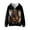 Classic Horses, variant on Mandala Tribal Horse Zip Up Hoodie with Pockets for Youth and Boys - Fluffy Hoodie for kids Trendy Athletic Jacket for Gym Run and School