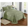 Emily Floral Chenille Bedspread, Soft Cotton Comforter, Full Size Quilt
