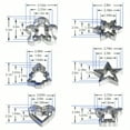 thumbnail image 3 of Christmas Cookie Cutter Set 18 Piece Gingerbread Man Snowflake Tree Heart Star Angel Shapes for Holiday Winter Baking, 3 of 8