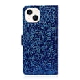 thumbnail image 3 of Leather For Apple iPhone 15 Plus Case 6.7",Glitter Sparkly Bling Flip Wallet Leather Case With Card Holder Shockproof Kickstand Protective Phone Cases Cover,Blue,For iPhone 15 Plus, 3 of 7