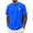 Blue, variant on Mens Summer Beach T-Shirt, Gray Embroidered Palm Tree, Relaxed Fit Crew Neck Raglan Sleeve Stretch Polyester Spandex S-3XL,Size 3XL