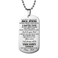 thumbnail image 1 of Collar para mujer, joyería para mujer, joyería de acero inoxidable para mujer, collar militar para mi hijo, regalo de letras de acero inoxidable, collar de marca militar, 1 of 2