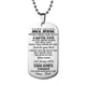 thumbnail image 1 of Collar para mujer, joyería para mujer, joyería de acero inoxidable para mujer, collar militar para mi hijo, regalo de letras de acero inoxidable, collar de marca militar, 1 of 2